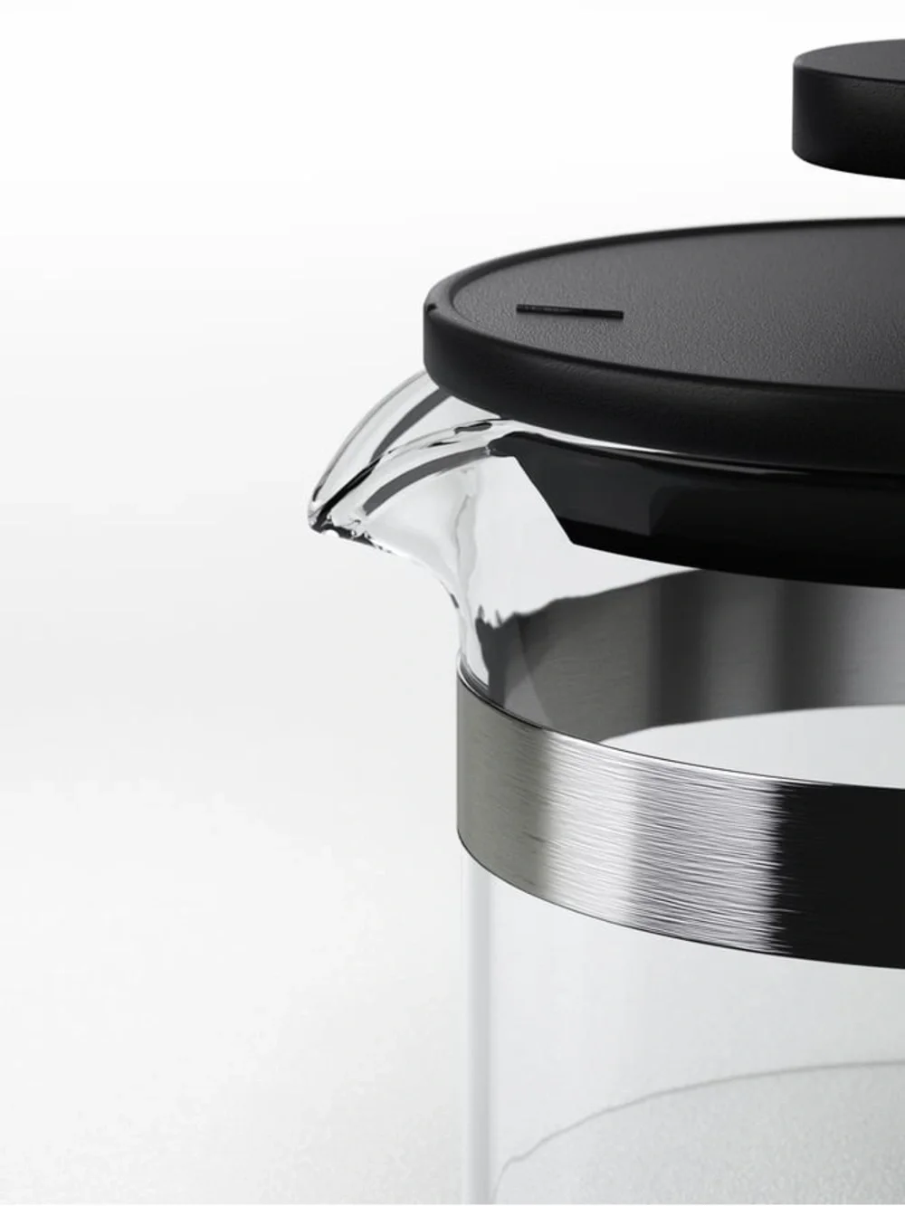 IKEA Black French Press Coffee Maker - Classic Glass Press
